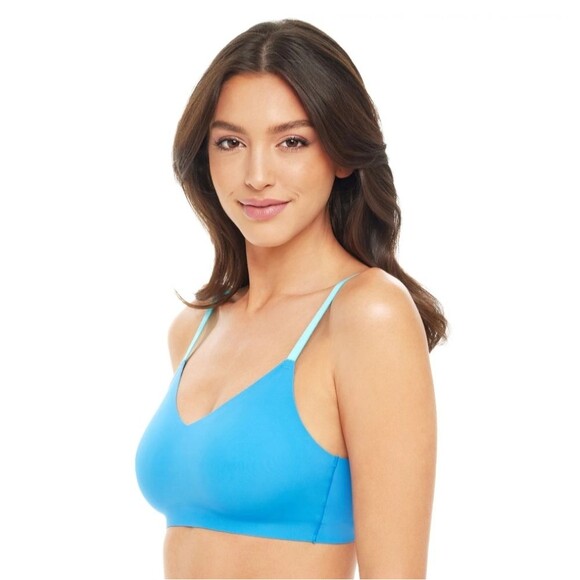 No Boundaries Junior's Wire-Free Bonded Voop Bralette, Size XXL - Picture 3 of 14